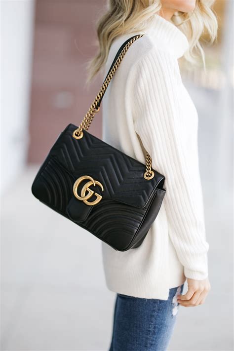 gucci marmont bucket bag review|gucci large marmont shoulder bag.